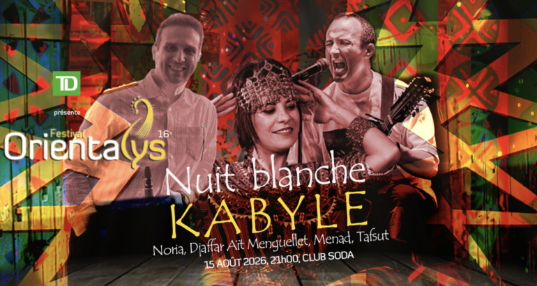 Orientalys 2026 Carte blanche kabyle